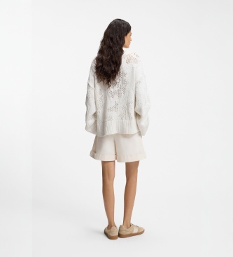 BOSS Camisola Foira branca