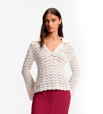 BOSS Camisola Folsena branca