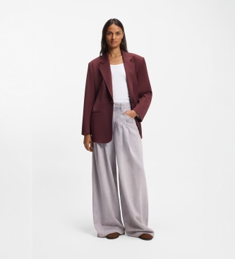 BOSS Braune Jalara-Jacke, dunkel
