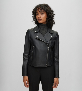 BOSS Veste biker Saleli4 noir