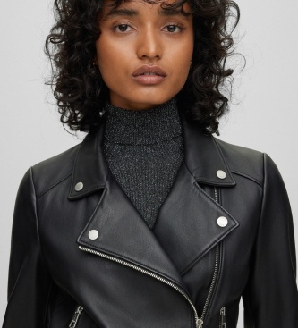 BOSS Veste biker Saleli4 noir