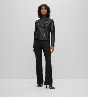 BOSS Veste biker Saleli4 noir
