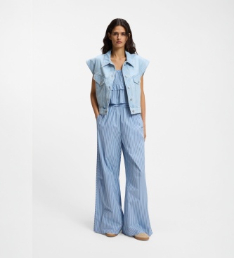 BOSS Pantalone Tiplyn a righe blu