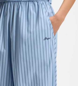 BOSS Pantalone Tiplyn a righe blu