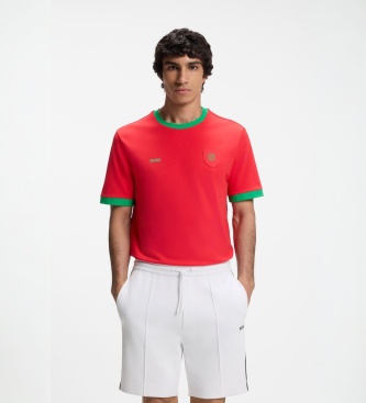 BOSS Maillot avec drapeau rouge