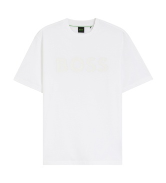 BOSS Structure Logo T-shirt hvid