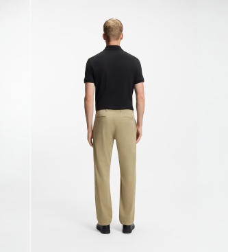 BOSS Calça chino Regular-1 marrom claro