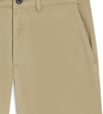 BOSS Calça chino Regular-1 marrom claro
