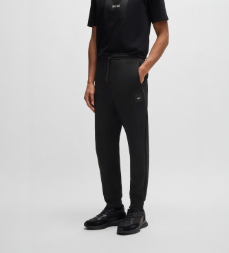 BOSS Hadiko Rib black jogger pants