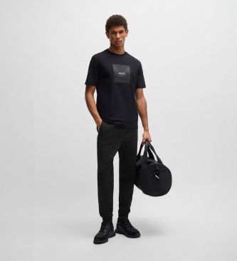 BOSS Hadiko Rib black jogger pants