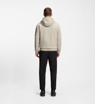 BOSS Light beige Join hooded jacket