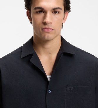BOSS Camisa Lapisy Marinho