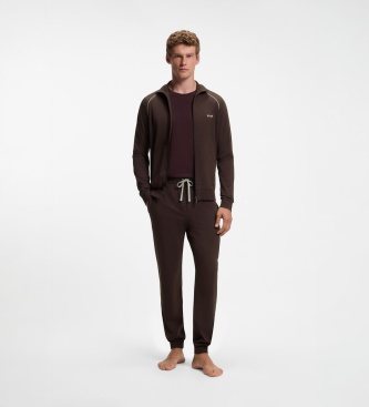 BOSS Pantalon de pyjama Mix&Match marron