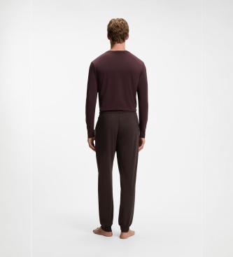 BOSS Pantalon de pyjama Mix&Match marron