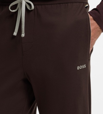 BOSS Pantalon de pyjama Mix&Match marron