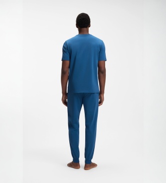 BOSS T-Shirt Mix&Match mit Rundhalsausschnitt hellblau
