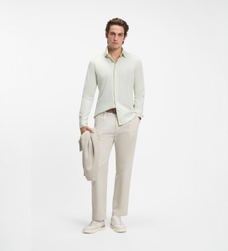 BOSS Camisa Mysoft verde claro