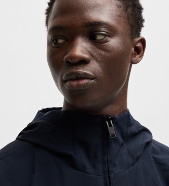 BOSS Oloco marine jacket with hood
