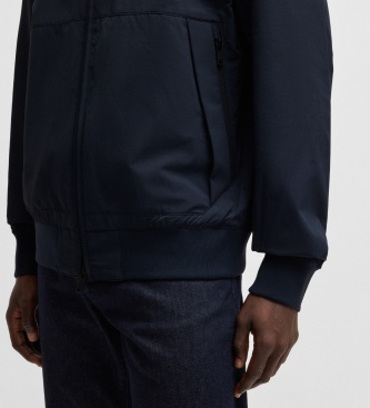 BOSS Oloco marine jacket with hood