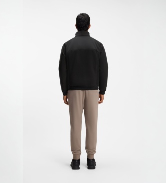 BOSS Cord Fleece HY jakke i sort