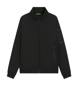 BOSS Cord Fleece HY jakke i sort