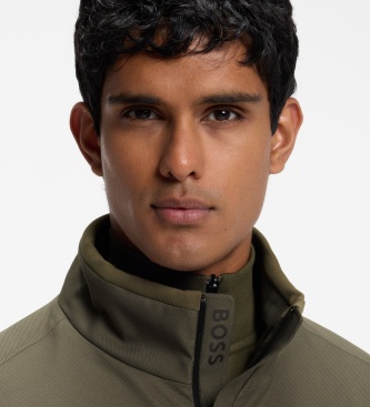 BOSS Hexatech green bomber jacket