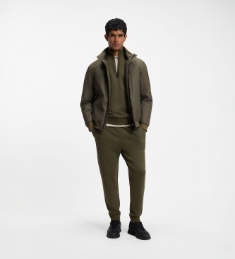 BOSS Hexatech green bomber jacket