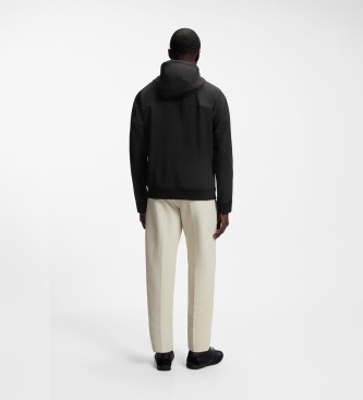 BOSS Chaqueta con capucha negro