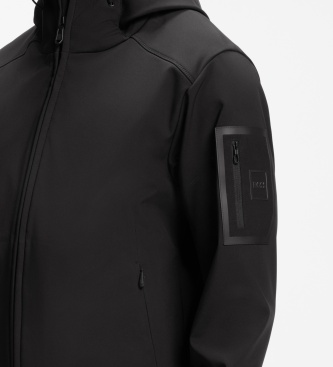 BOSS Chaqueta con capucha negro