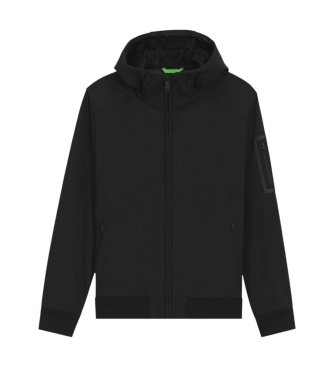 BOSS Chaqueta con capucha negro