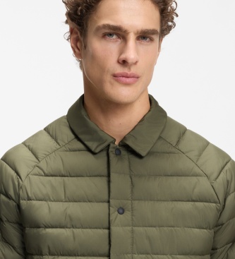 BOSS Veste matelassée à capuche verte