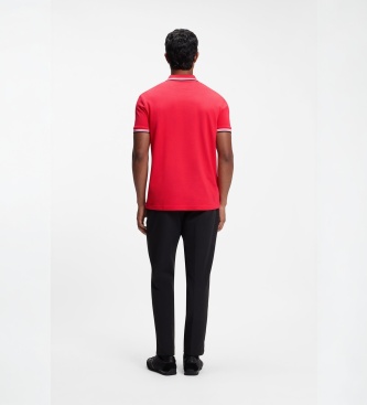 BOSS Polo Paddy vermelho
