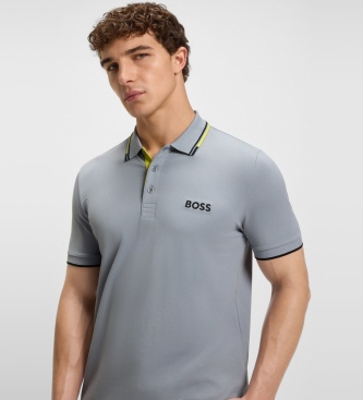BOSS Polo Paddy Pro grå