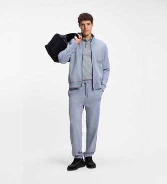 BOSS Polo Paddy Structure gris azulado