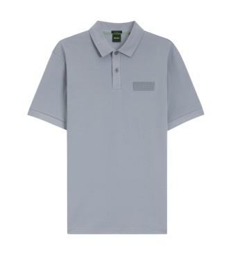 BOSS Polo Paddy Structure gris azulado
