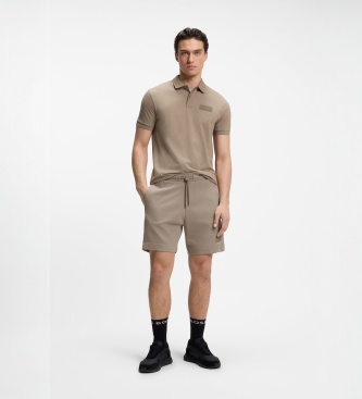 BOSS Polo Paddy Structure marrón