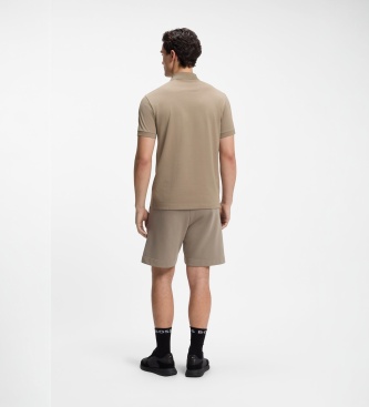 BOSS Polo Paddy Structure marrón