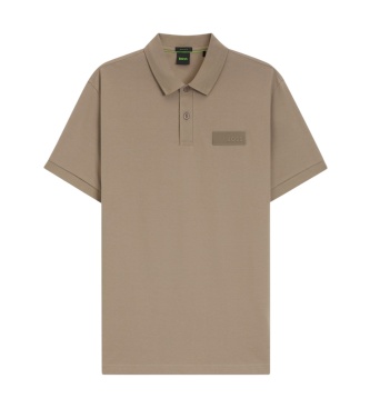 BOSS Polo Paddy Structure marrón