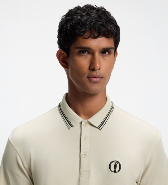 BOSS Polo Paddy The Open-26 bege claro