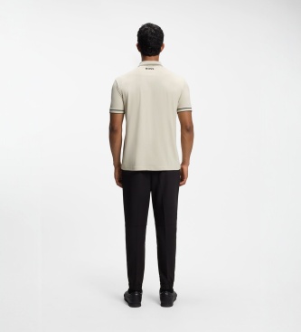BOSS Polo Paddy The Open-26 bege claro
