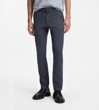 BOSS Navy slim chino pants