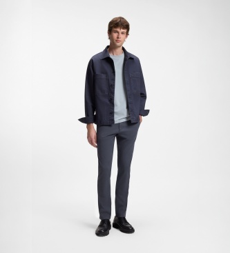 BOSS Navy slim chino pants