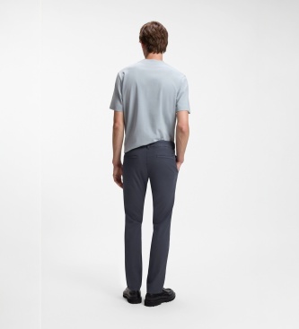 BOSS Navy slim chino pants