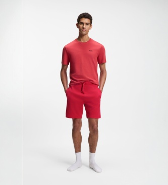 BOSS Waffle shorts i rødt