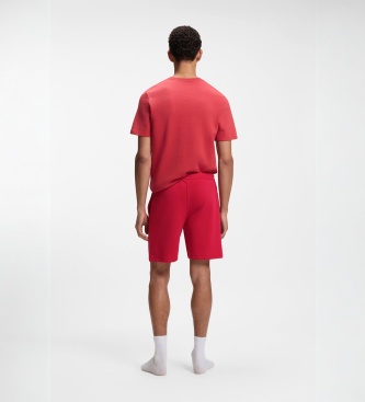 BOSS Waffle shorts i rødt
