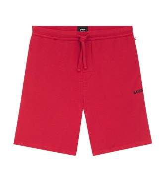 BOSS Waffle shorts i rødt
