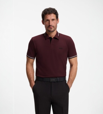 BOSS Granaatrode Paul poloshirt