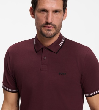 BOSS Granaatrode Paul poloshirt