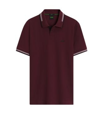 BOSS Granaatrode Paul poloshirt