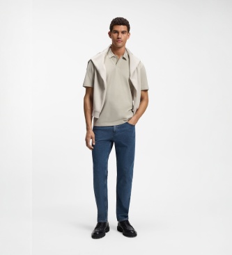 BOSS Polo BalticCollar bege claro